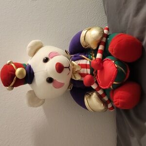 1994 Avon Benson Bear Christmas Plush Drummer Boy 12" Tall Sitting 90's Vintage